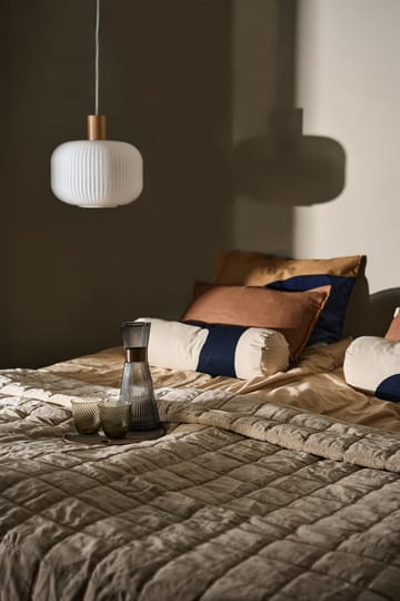 Cotton Velvet quilted 毯子 240x260 cm - 浅米色 - Lexington