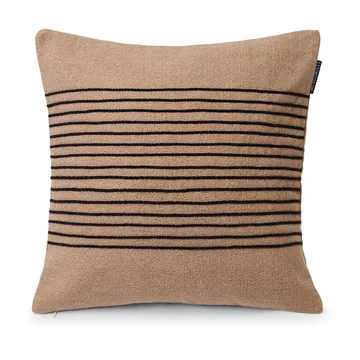 Deco Striped Cotton Can 花瓶  枕头套 50x50 cm - 米色-灰色 - Lexington