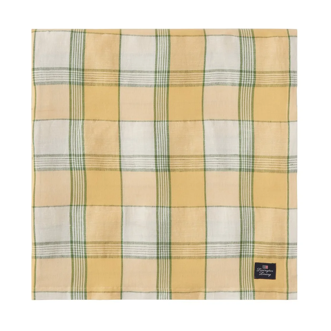 Easter Linen/Cotton 桌布 150x250 cm, 黄色-绿色 Lexington