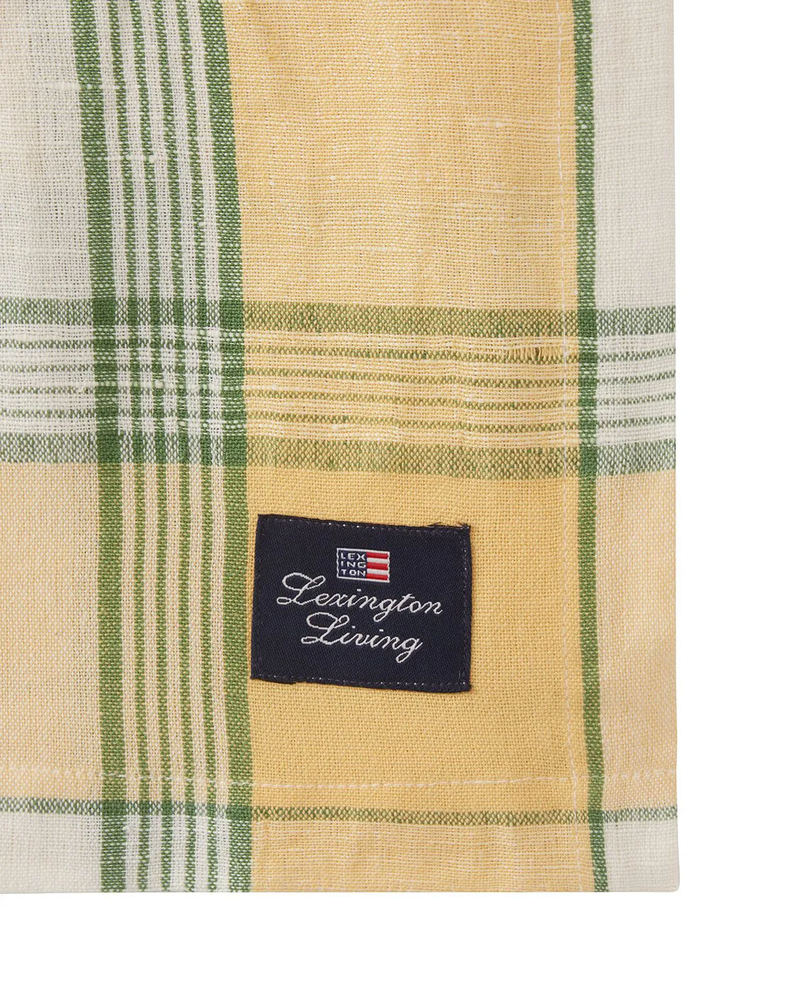 Easter Linen/Cotton 桌布 150x250 cm, 黄色-绿色 Lexington