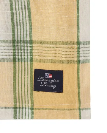 Easter Linen/Cotton 桌布 150x250 cm - 黄色-绿色 - Lexington