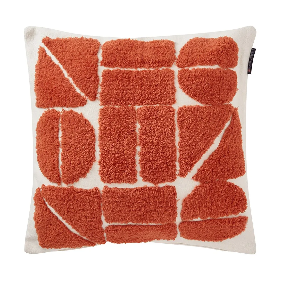 地毯 Graphic Cotton Canvas 靠枕套 50x50 cm, 白色 Lexington