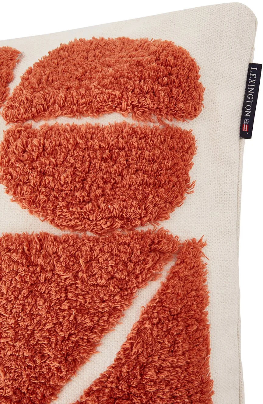 地毯 Graphic Cotton Canvas 靠枕套 50x50 cm, 白色 Lexington