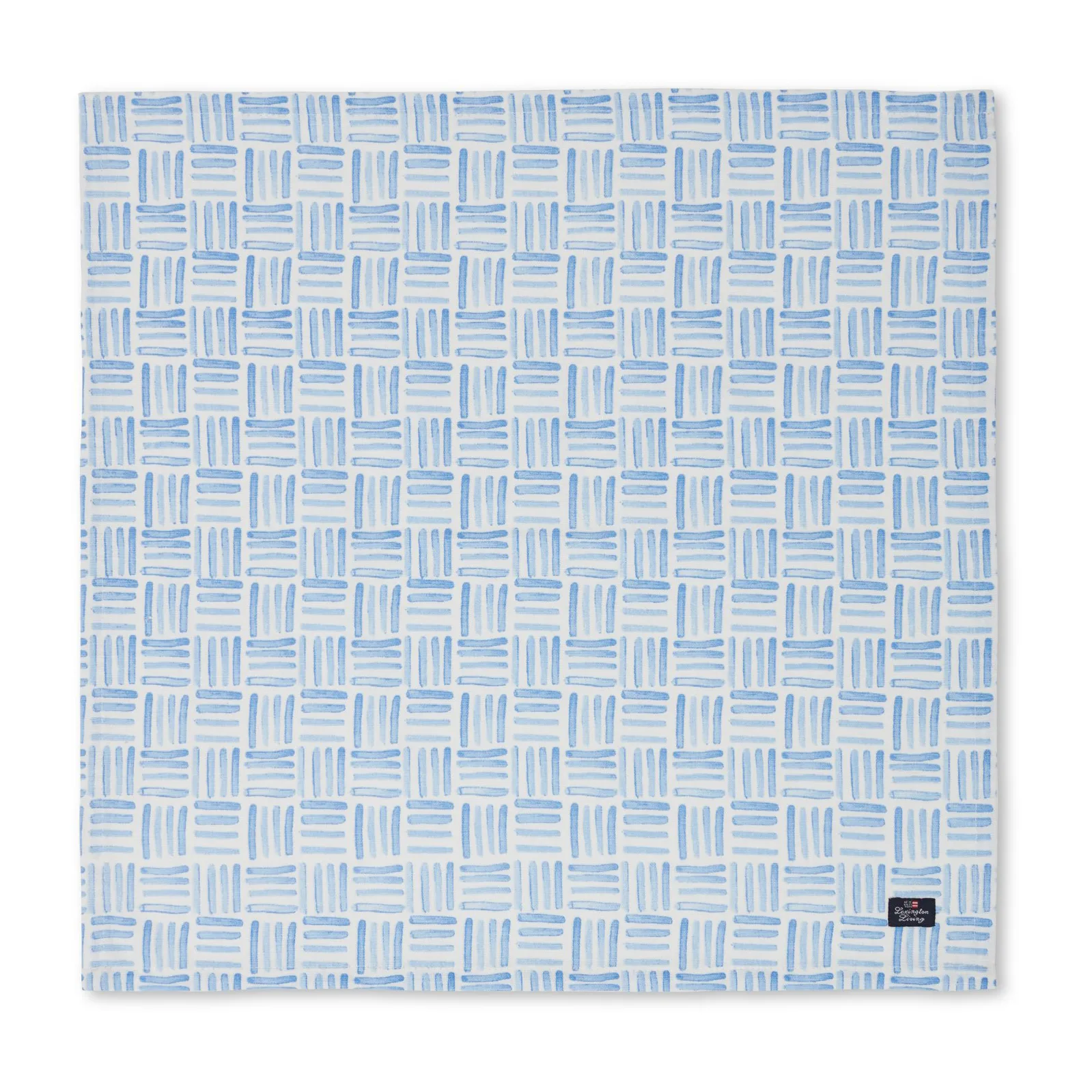 Graphic Printed Cotton napkin 50x50 cm, 蓝色-白色 Lexington