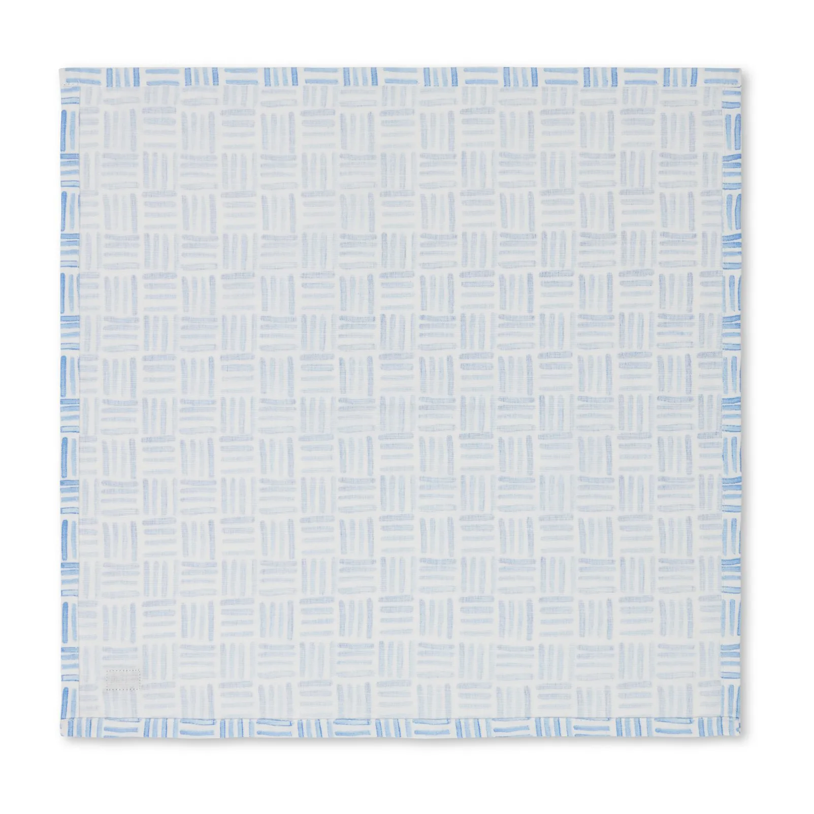Graphic Printed Cotton napkin 50x50 cm, 蓝色-白色 Lexington