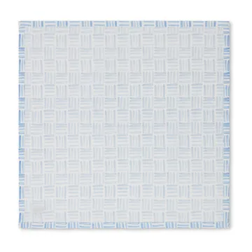 Graphic Printed Cotton napkin 50x50 cm - 蓝色-白色 - Lexington