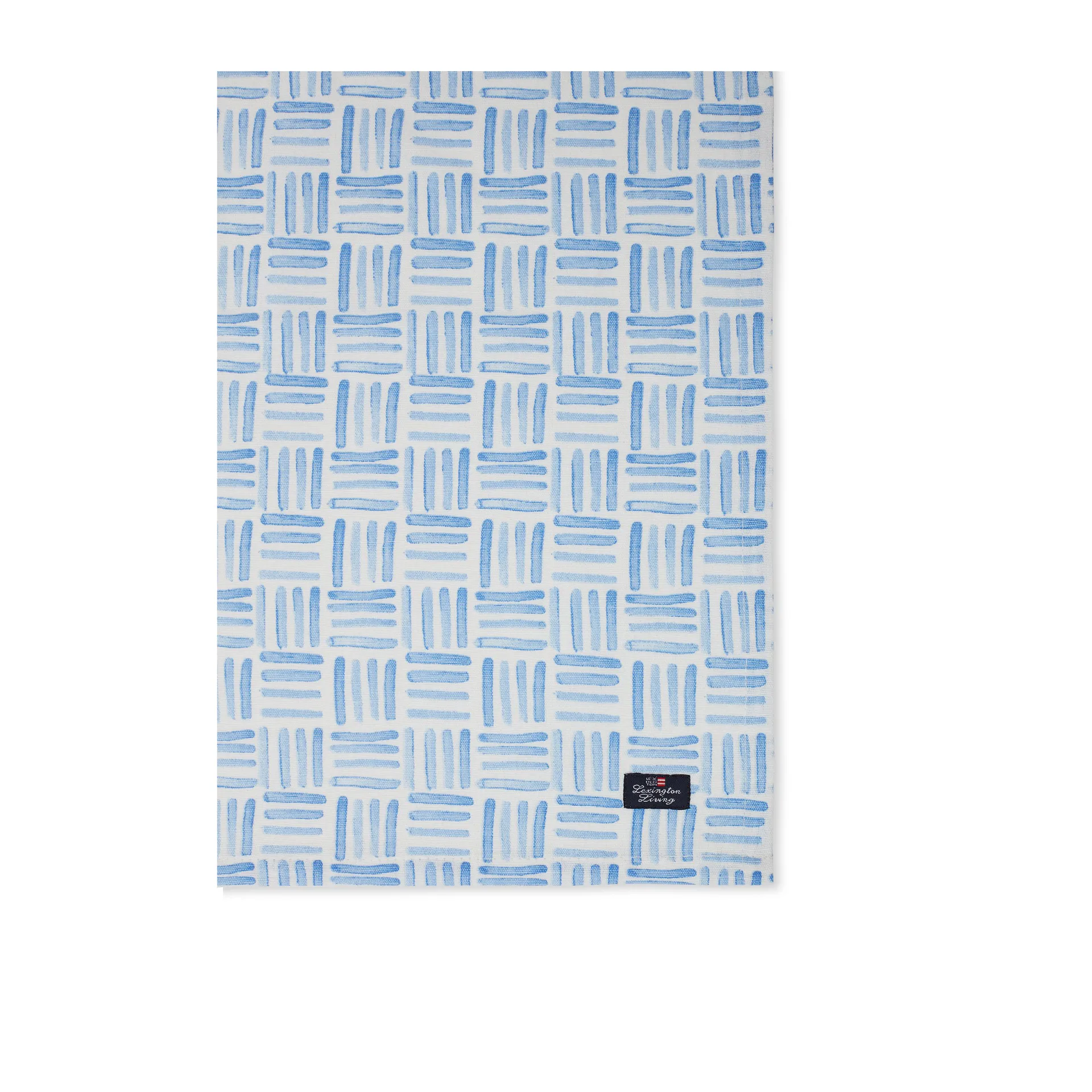 Graphic Printed Cotton napkin 50x50 cm, 蓝色-白色 Lexington