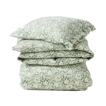 Green Floral Printed Cotton Sateen 床上用品套装 - 50x60 cm, 150x210 cm - Lexington