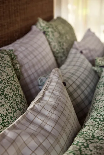 Green Floral Printed Cotton Sateen 床上用品套装 - 50x60 cm, 150x210 cm - Lexington