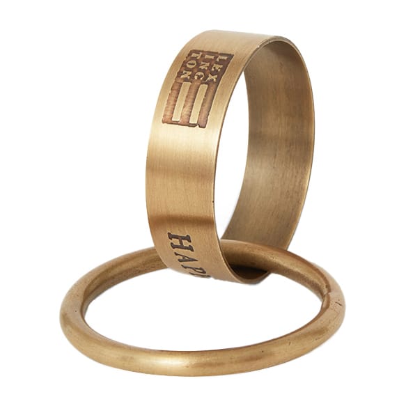 Happy Holidays Brass 餐巾 rings Ø4 cm, 金色 Lexington