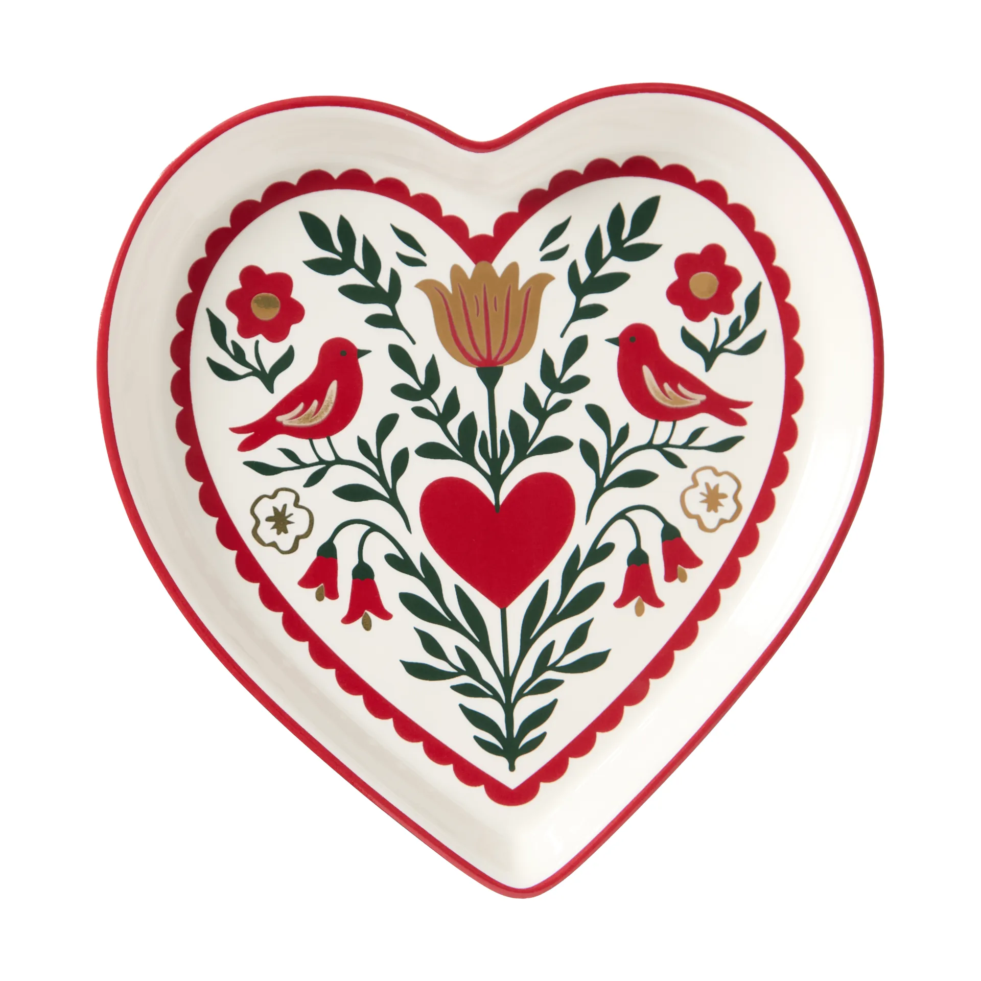Heart 餐盘, 多色，13x13x1.6cm Lexington