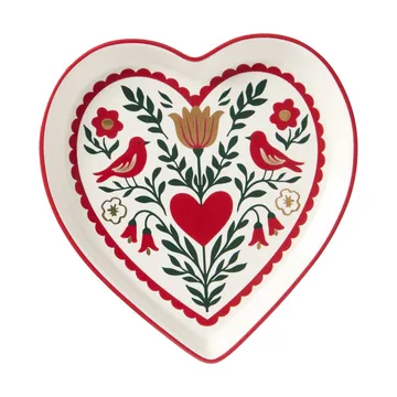 Heart 餐盘 - 多色，13x13x1.6cm - Lexington
