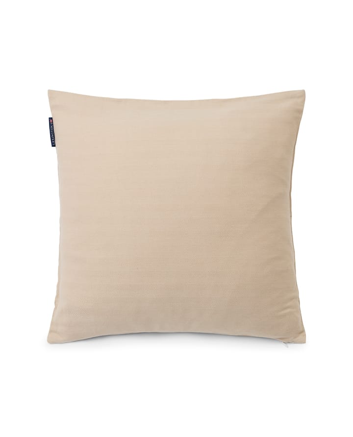 Herringbone Cotton Flanell 枕头套 50x50 cm, 浅米色 Lexington
