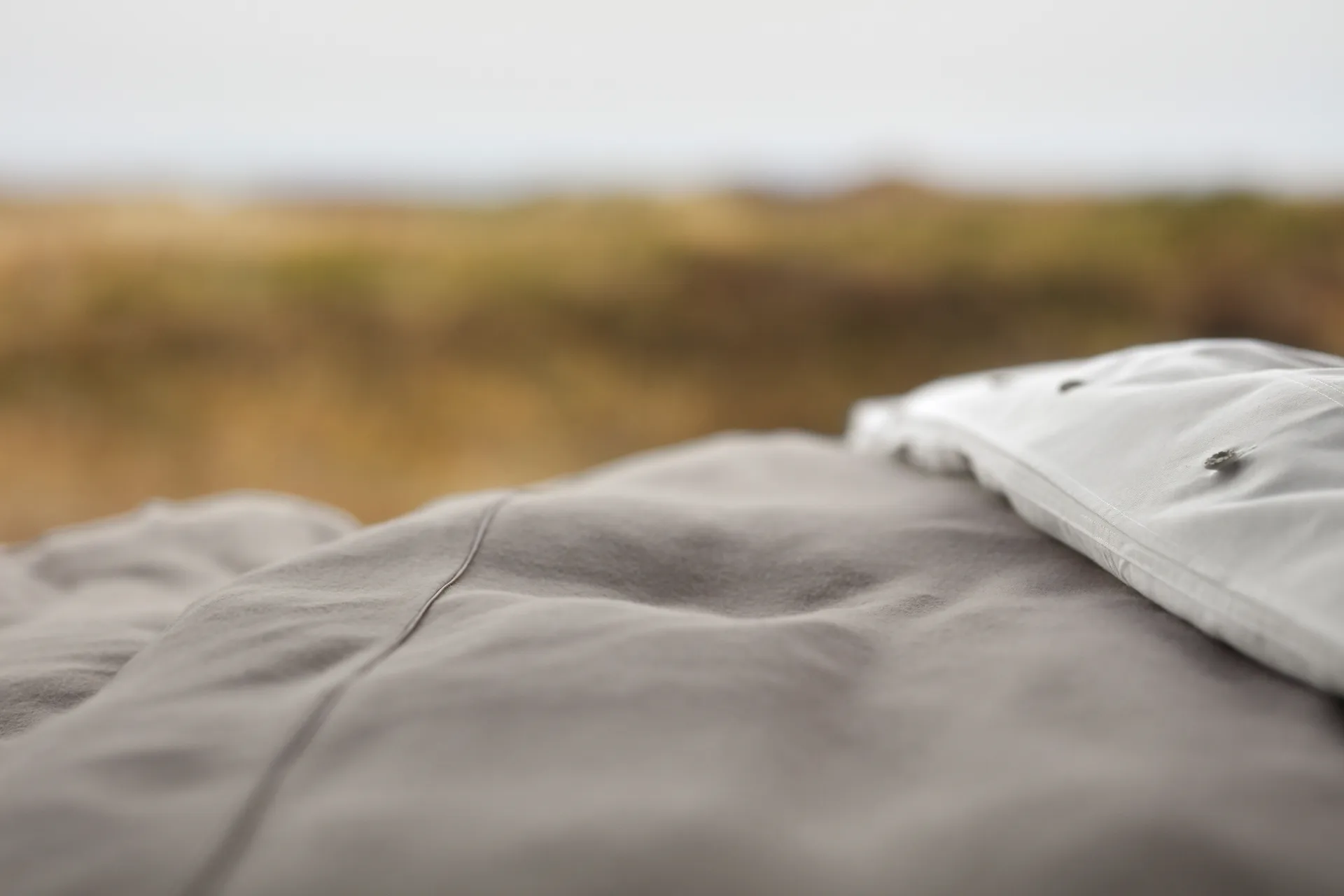 Herringbone Flannel duvet cover 150x210 cm, 米色-off 白色 Lexington