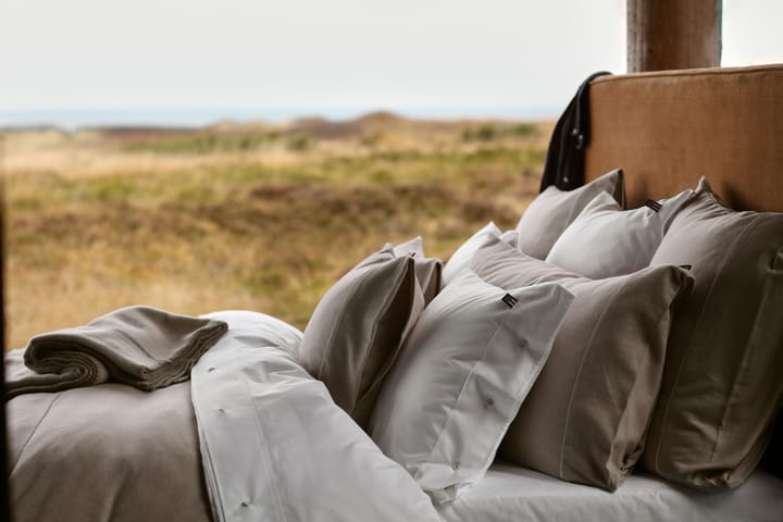 Herringbone Flannel duvet cover 150x210 cm, 米色-off 白色 Lexington
