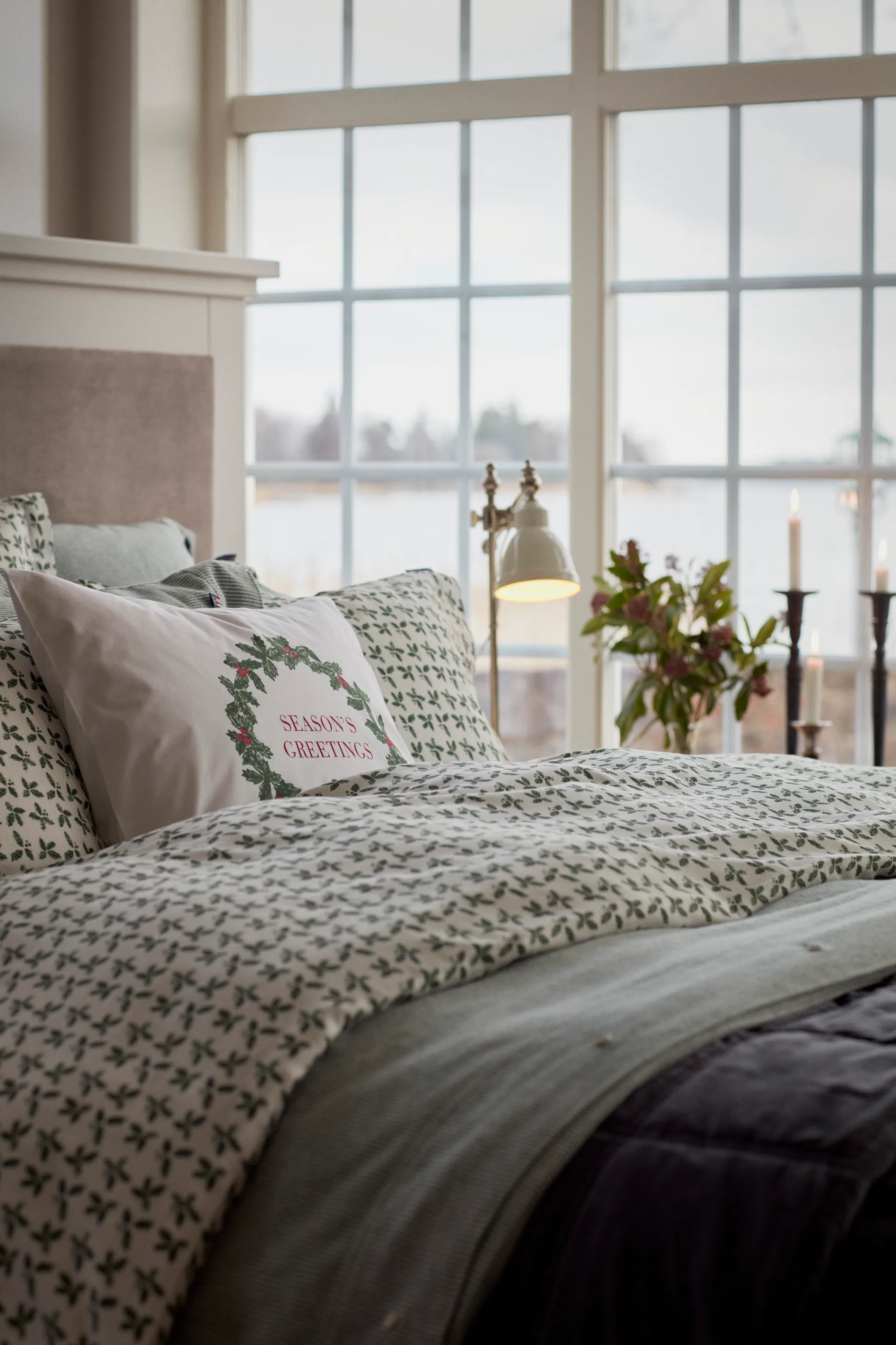 Holly Printed Cotton Sateen bed linen 套装, 2x50x60 cm, 220x220 cm Lexington