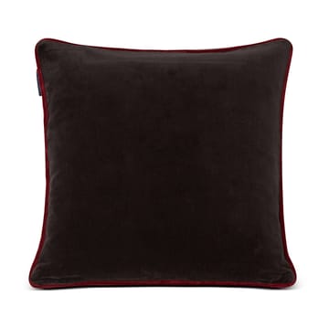 Holly Wrath Cotton Velvet 靠枕套 50x50 cm - 深灰色-绿色-红色 - Lexington