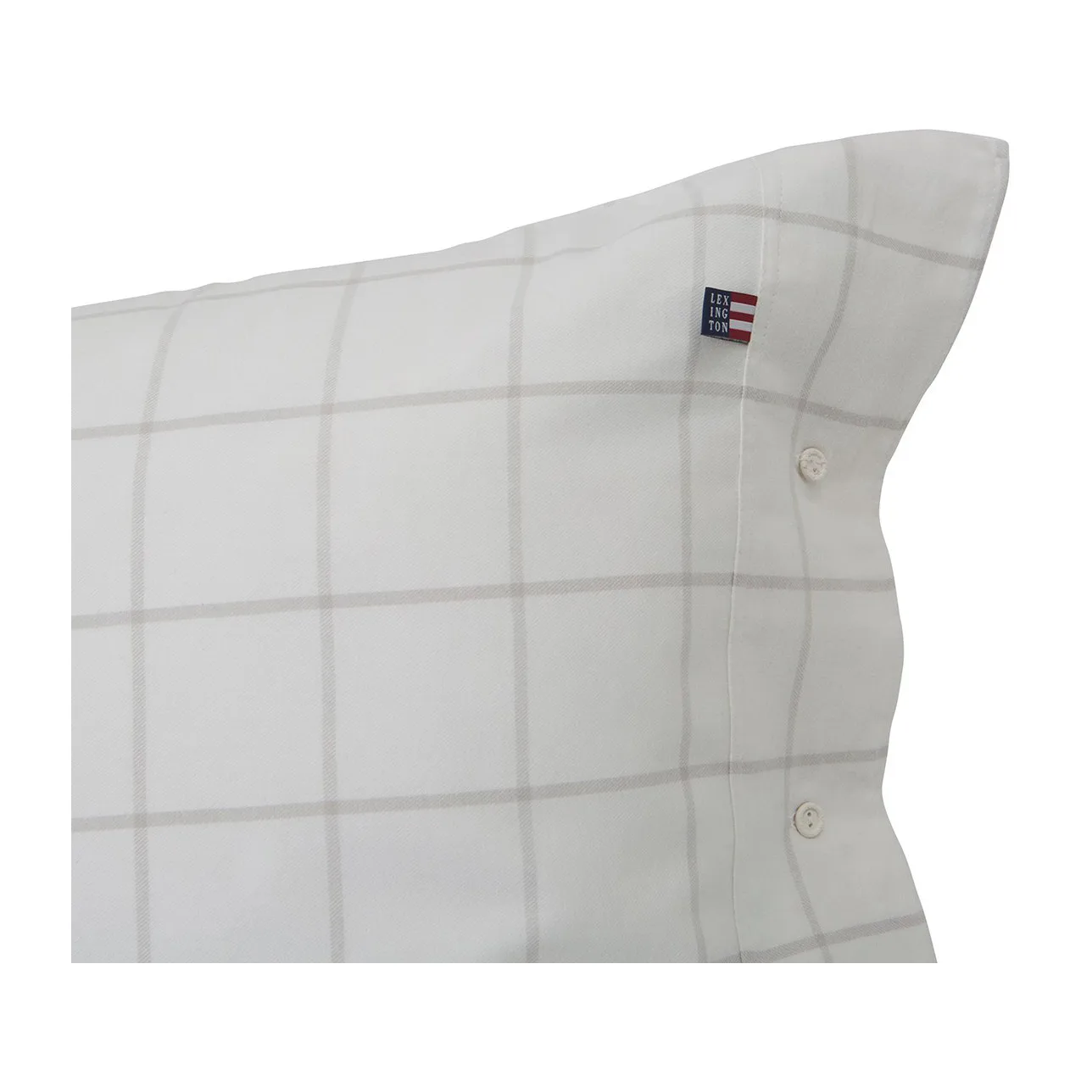 Hotel Light Flannel 枕套65x65cm, 白色_浅米色 Lexington