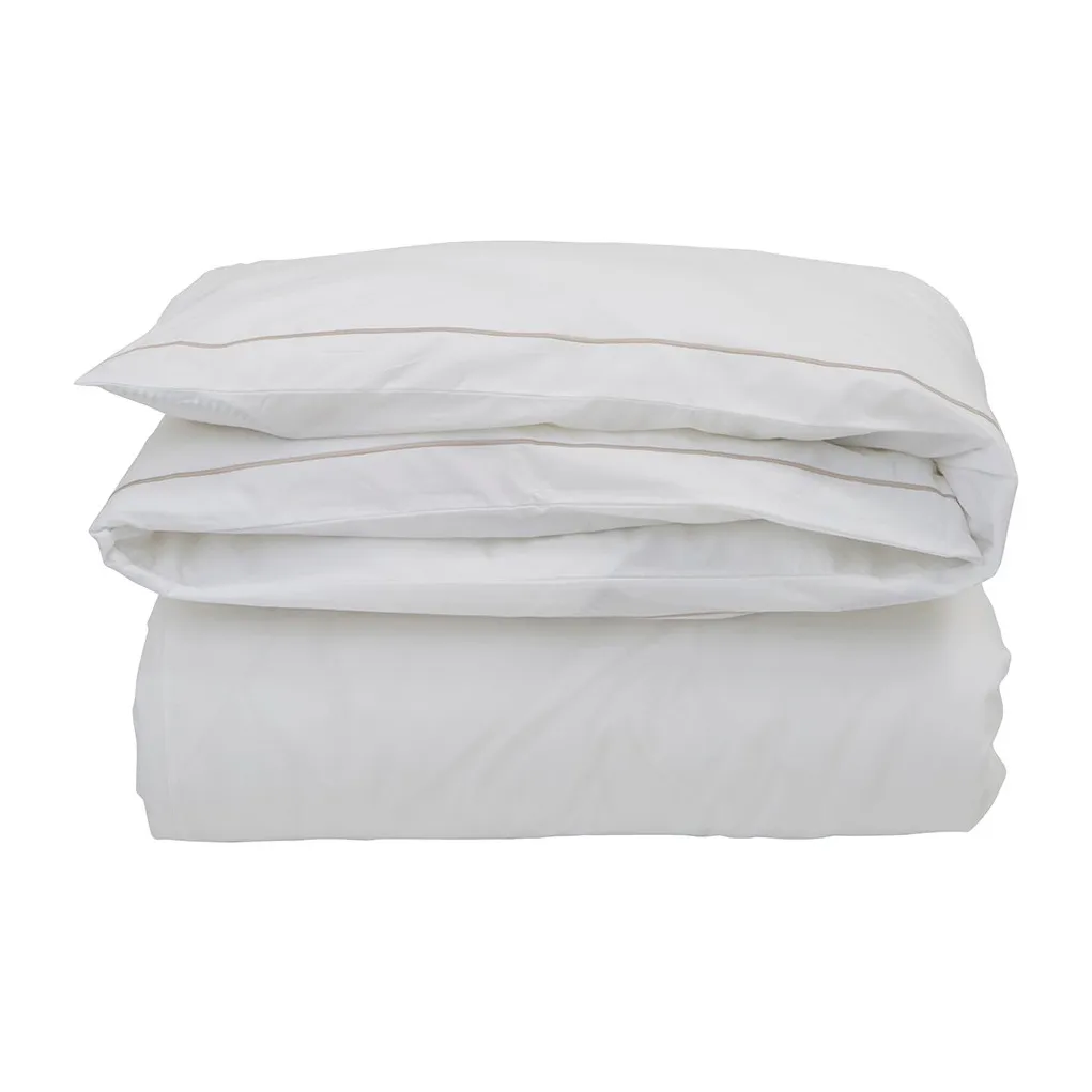 Hotel Percale duvet cover 220x220 cm, 白色-浅米色 Lexington
