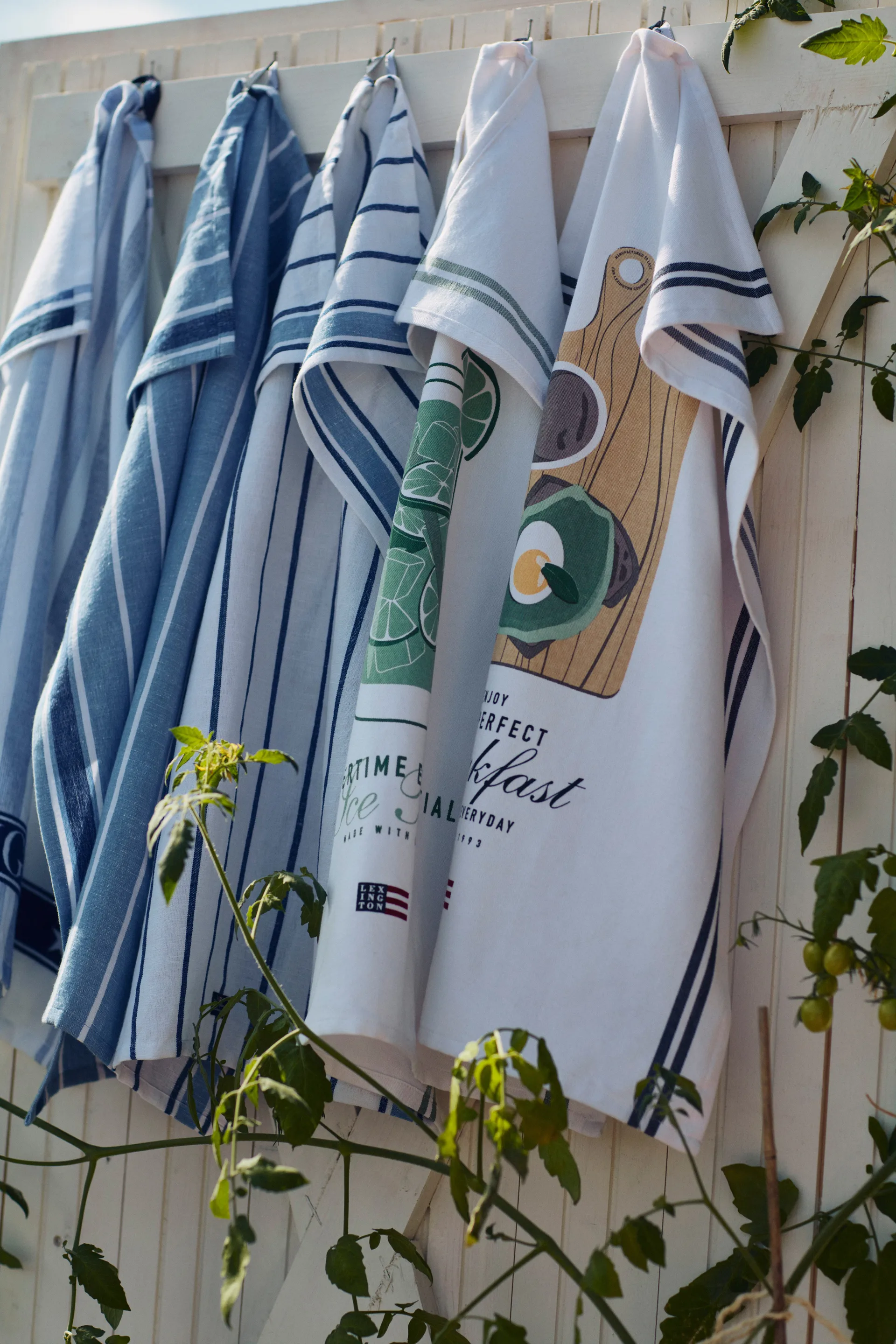 Ice Tea Organic Cotton Twill 厨房巾  50x70 cm, 白色 Lexington