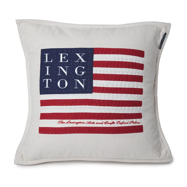 Icons Arts & Crafts 靠垫套50x50cm - 米色_白色 - Lexington