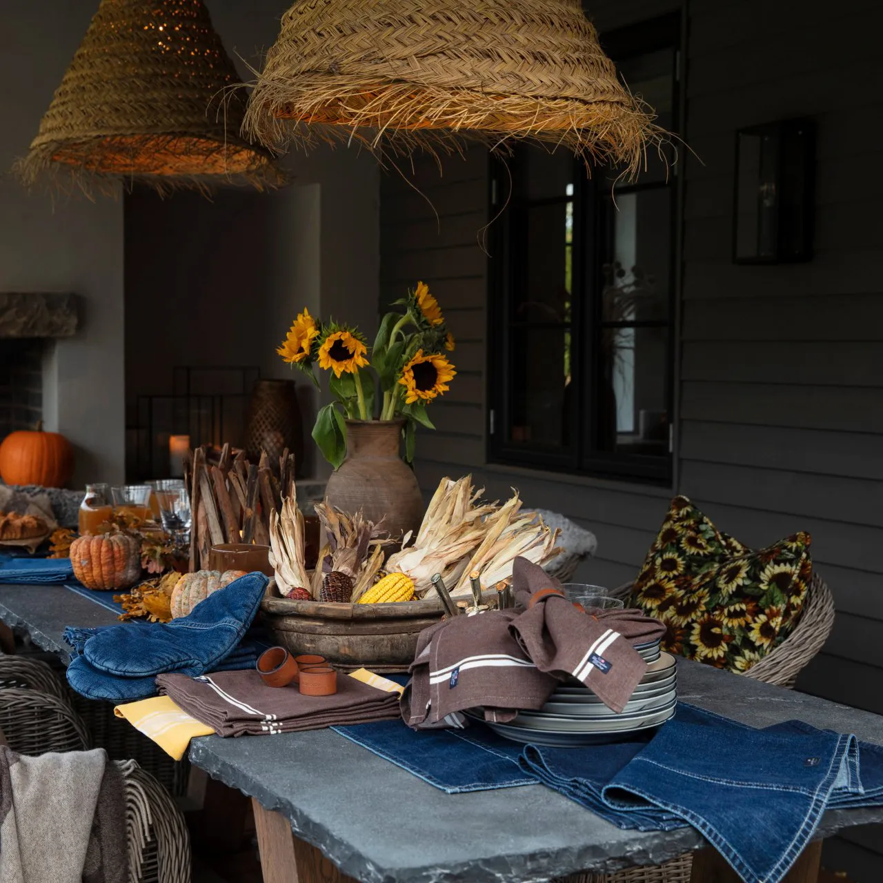 Icons Denim 烤箱手套, denim 蓝色 Lexington