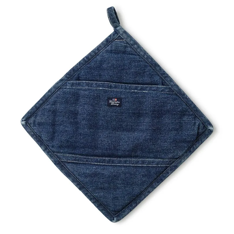 Icons Denim pot holder, denim 蓝色 Lexington