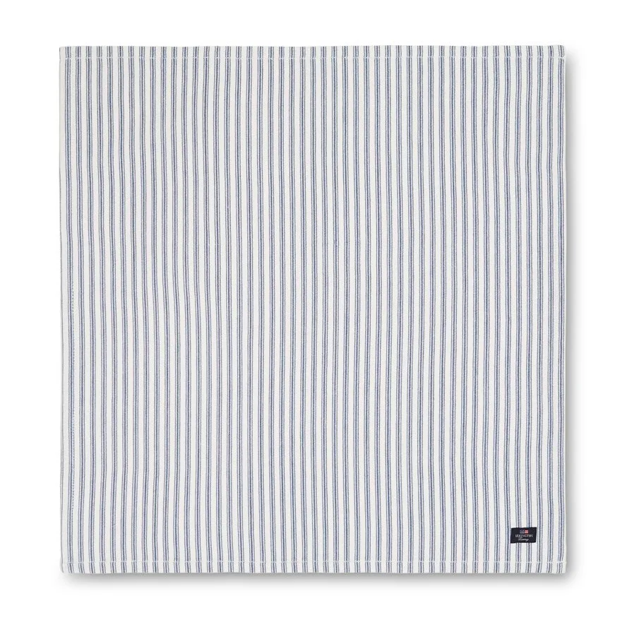 Icons Herringbone Striped 条纹餐巾布 50x50 cm, 蓝色-白色 Lexington