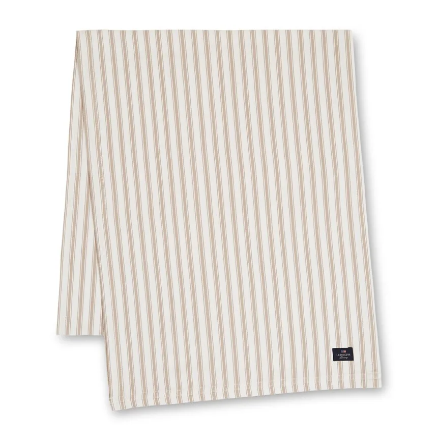 Icons Herringbone Striped runner 50x150 cm, 米色-白色 Lexington