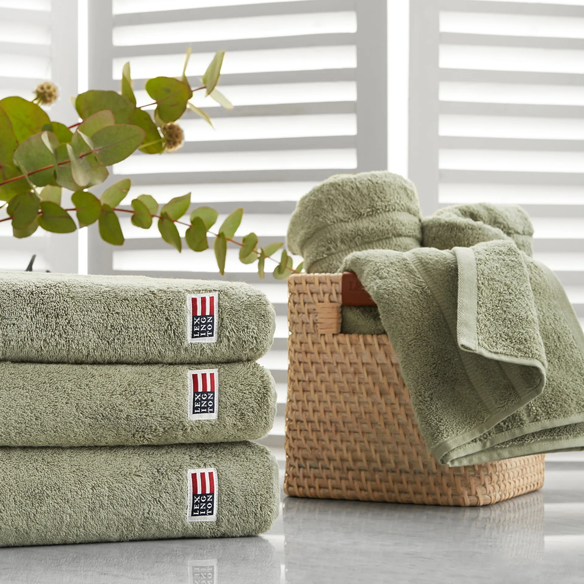 Icons Original 浴巾 70x130 cm, vintage 绿色 Lexington