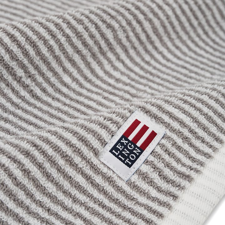 Icons Original Striped 浴巾 100x150 cm, 白色-灰色 Lexington