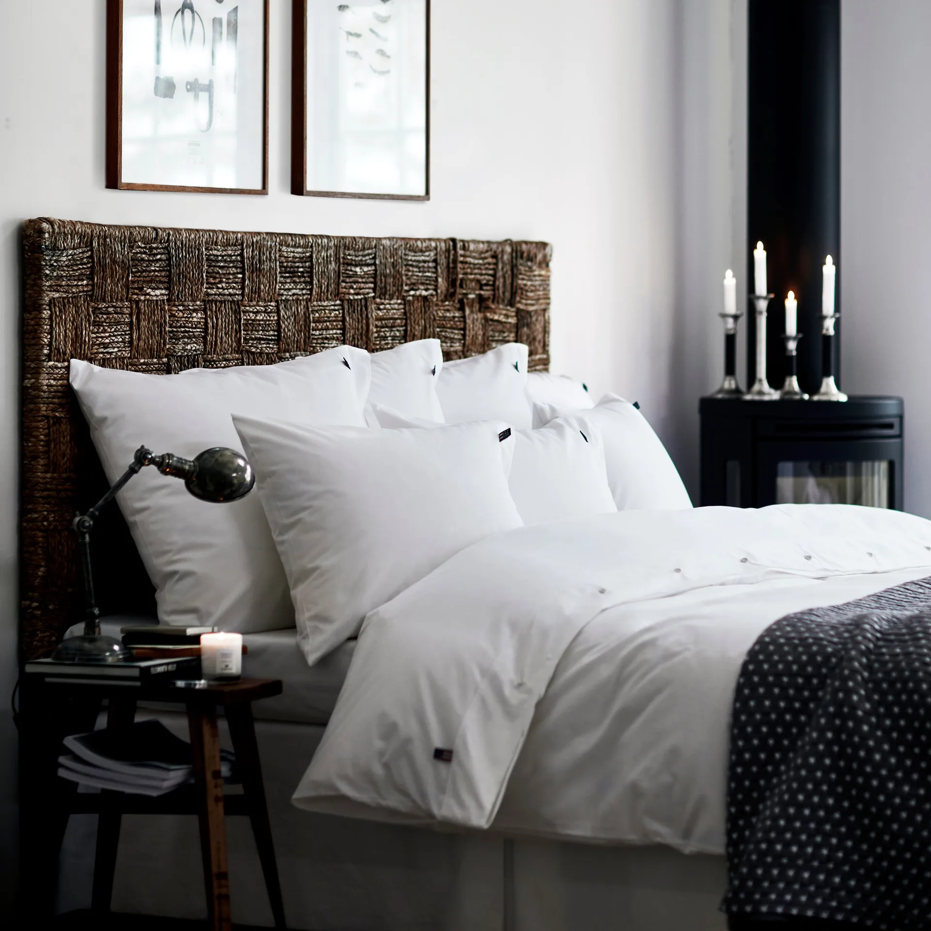 Icons Pin Point 枕头套 50x60 cm, 白色 Lexington