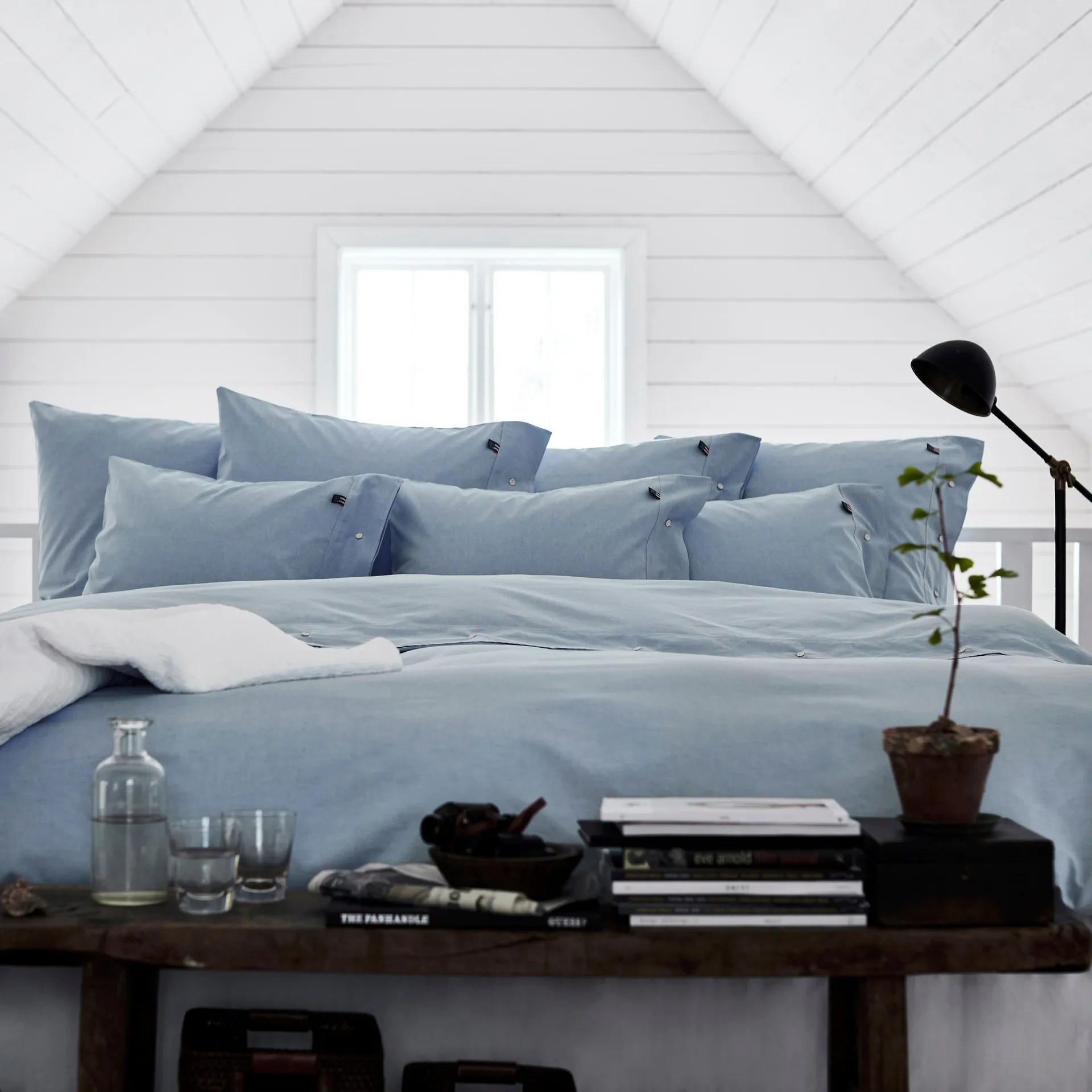 Icons Pin Point duvet cover 220x220 cm, 蓝色 Lexington