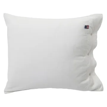 Icons Poplin 枕套65x65cm - 白色 - Lexington