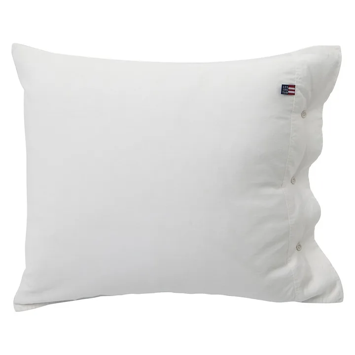 Icons Poplin 枕套65x65cm - 白色 - Lexington