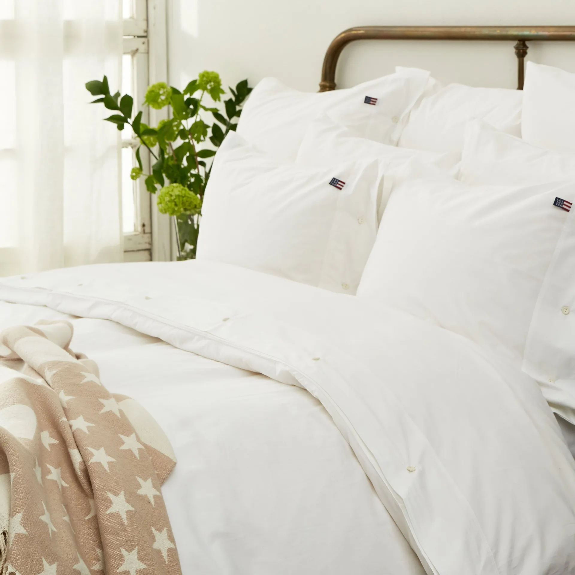 Icons Poplin duvet cover 220x220 cm, 白色 Lexington