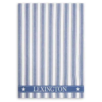 Icons Waffle Striped 厨房巾  50x70 cm - 蓝色-白色 - Lexington