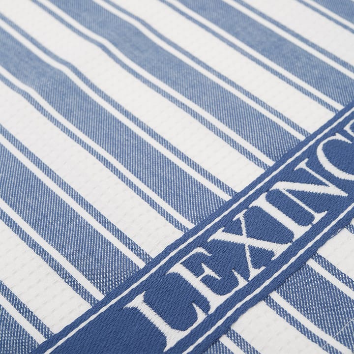 Icons Waffle Striped 厨房巾  50x70 cm, 蓝色-白色 Lexington