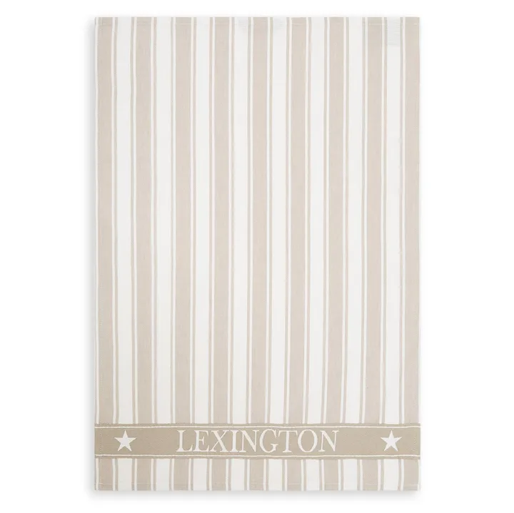 Icons Waffle Striped 厨房巾50x70cm - 米色_白色 - Lexington