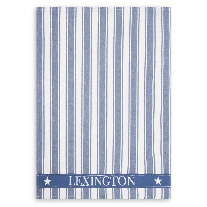 Icons Waffle Striped 厨房巾50x70cm - 蓝色_白色 - Lexington
