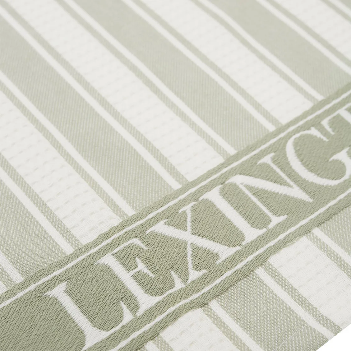 Icons Waffle Striped 厨房巾50x70cm, 鼠尾草绿_白色 Lexington