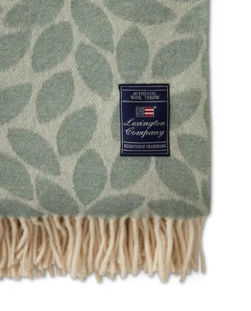Leaves Recycled Wool Jacquard 羊毛毯子 130x170 cm - 绿色 - Lexington