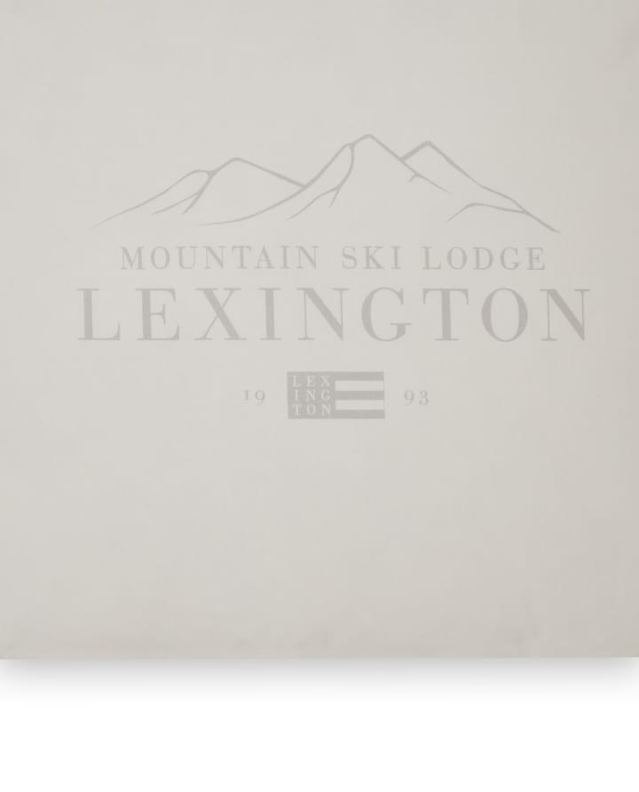 Lexington Printed Cotton Poplin 枕头套 50x60 cm, 白�色-浅绿色 Lexington