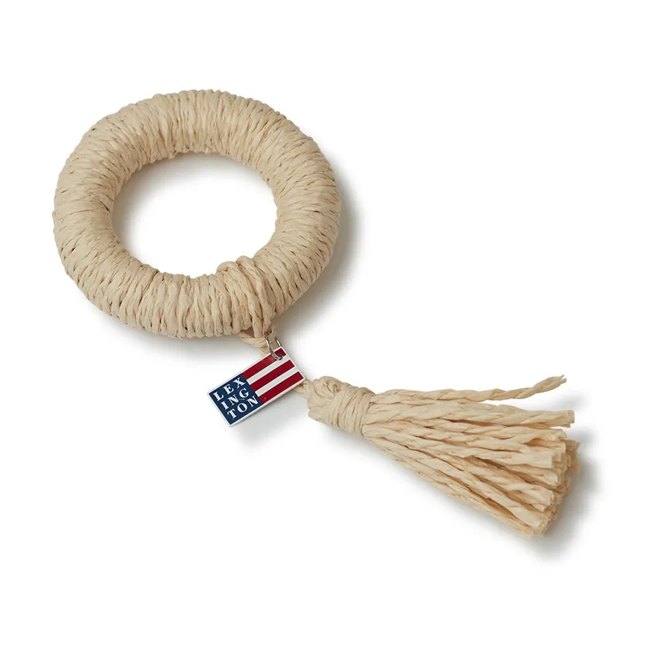 Lexington Recycled Paper Straw napkin ring, Natural Lexington
