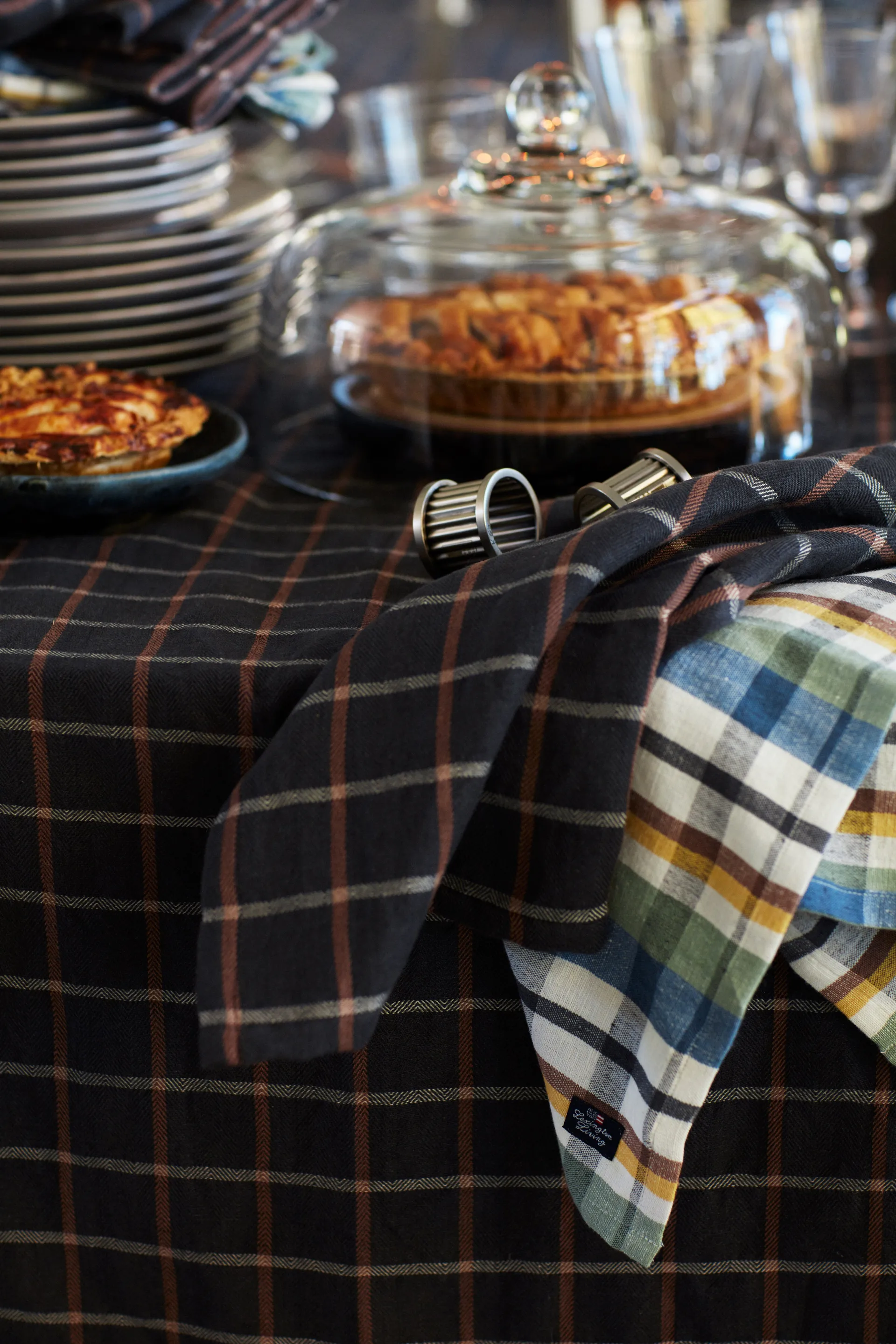 Lexington 餐巾环  striped Ø4,8 cm, Brass Lexington