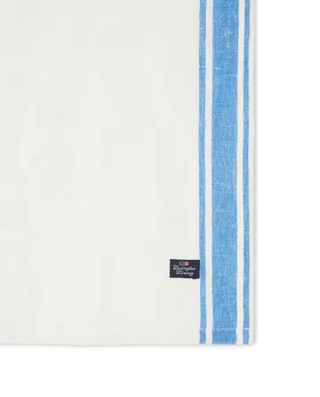 Linen Cotton Side Stripes 纺织品 餐巾纸 50x50 cm - Blue-white - Lexington