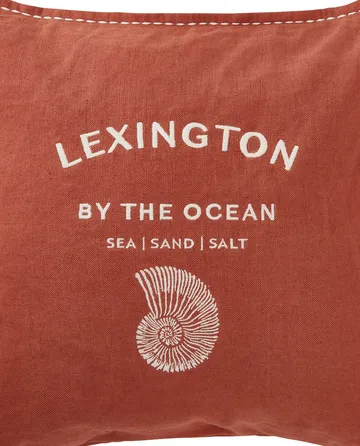 Logo Embroidered by the ocean 靠枕套 50x50 cm - Coconut - Lexington