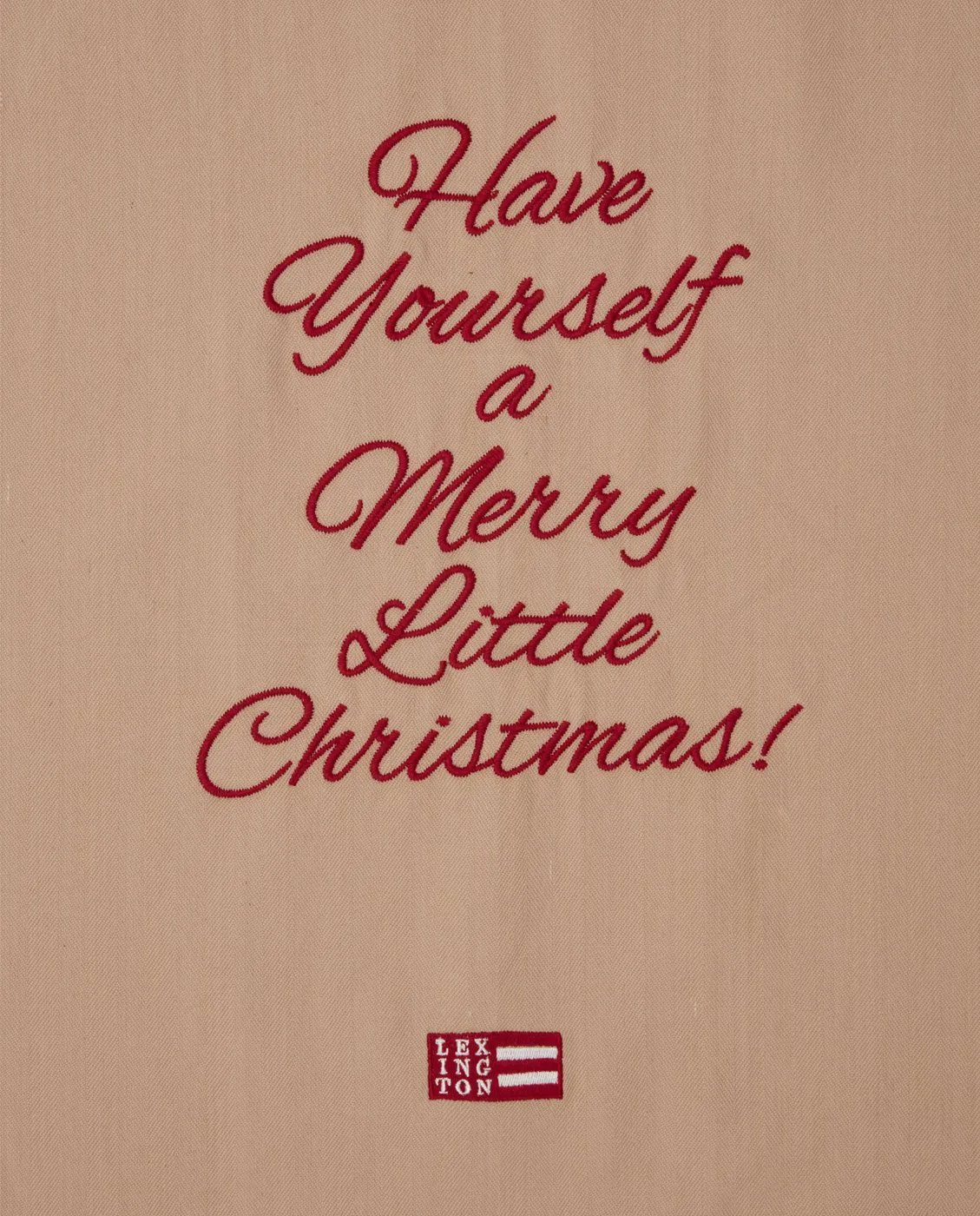 Merry Little Organic Cotton 厨房巾 50x70 cm, 米色-红色 Lexington