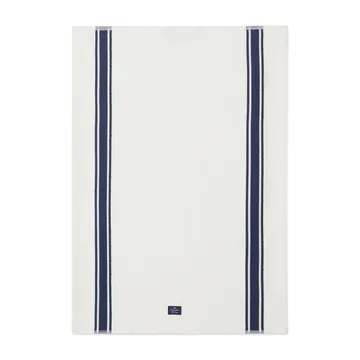 Organic Cotton Waffle 厨房巾 50x70 cm - White-Dark blue - Lexington