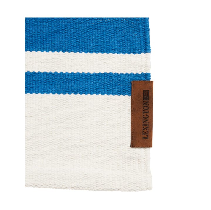 Organic Striped Cotton entrace 地毯 70x130 cm, 蓝色-白色 Lexington